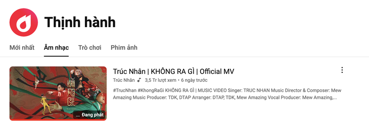 Trúc Nhân nói không nên lời khi MV 'Không ra gì' đạt top 1 trending - Ảnh 1.