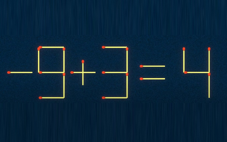 Thử tài IQ: Di chuyển một que diêm để -5-4=5 thành phép tính đúng - Ảnh 7.