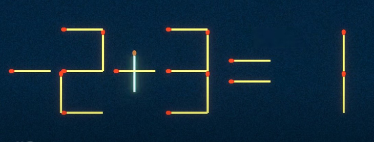 Thử tài IQ: Di chuyển một que diêm để 9-4=6 thành phép tính đúng - Ảnh 1.
