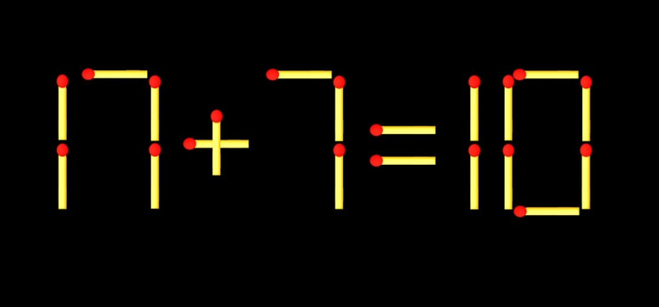 Thử tài IQ: Di chuyển một que diêm để 1+0=17 thành phép tính đúng - Ảnh 3.