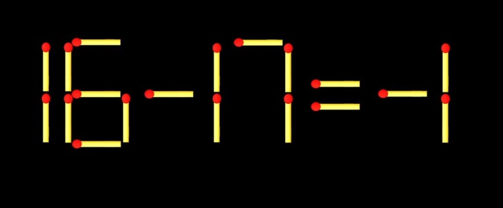 Thử tài IQ: Di chuyển một que diêm để 3-1=3 thành phép tính đúng - Ảnh 1.