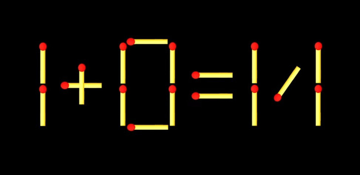 Thử tài IQ: Di chuyển một que diêm để 1+0=17 thành phép tính đúng - Ảnh 1.