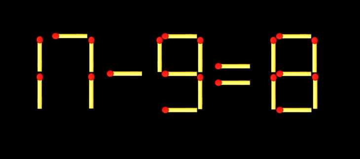 Thử tài IQ: Di chuyển một que diêm để 1+0=17 thành phép tính đúng - Ảnh 1.