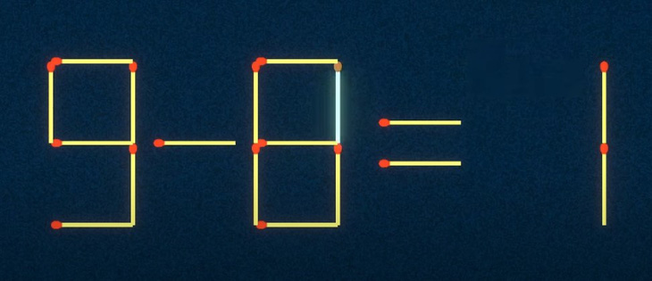 Thử tài IQ: Di chuyển một que diêm để 8+19=5 thành phép tính đúng - Ảnh 1.