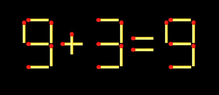 Thử tài IQ: Di chuyển một que diêm để 8+9=0 thành phép tính đúng - Ảnh 3.