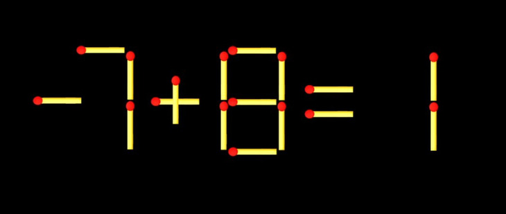 Thử tài IQ: Di chuyển một que diêm để 7+8=7 thành phép tính đúng - Ảnh 1.