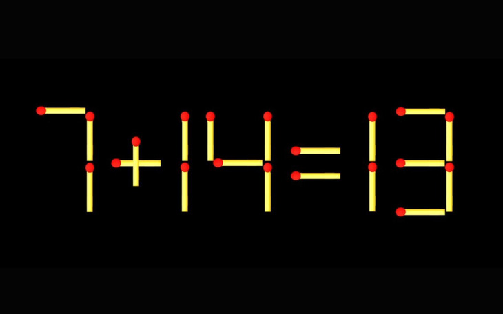 Thử tài IQ: Di chuyển một que diêm để 3+18=7 thành phép tính đúng - Ảnh 7.