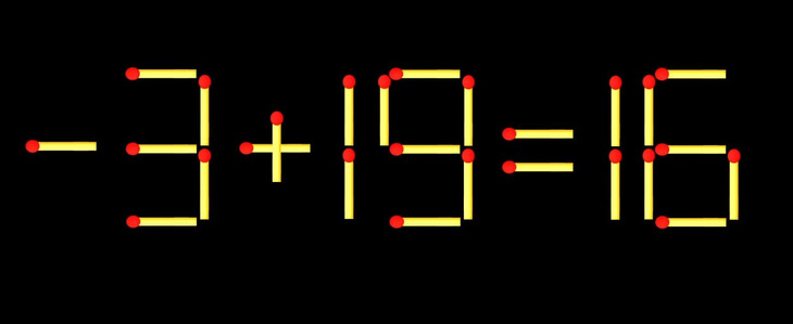 Thử tài IQ: Di chuyển một que diêm để 9+19=16 thành phép tính đúng - Ảnh 1.