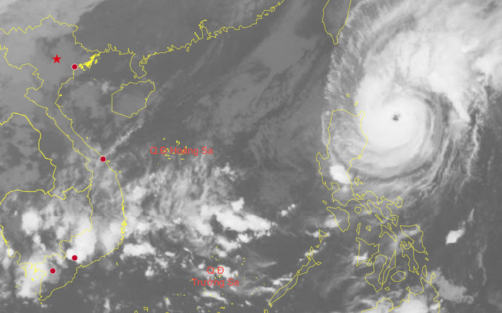 Bão Yinxing áp sát Biển Đông - Ảnh 1.