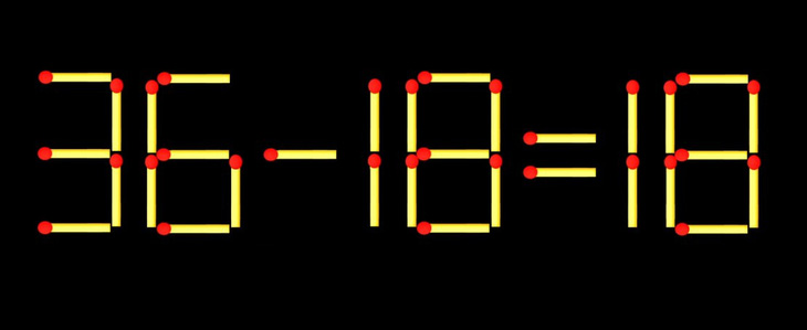 Thử tài IQ: Di chuyển một que diêm để 9-9=8 thành phép tính đúng - Ảnh 1.