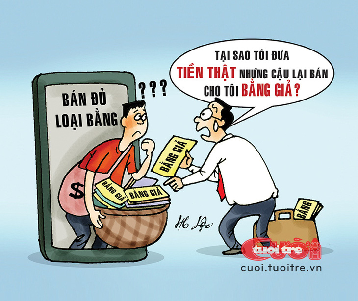 'Học giả' bức xúc với nạn mua bán bằng giả - Ảnh 1.