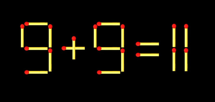 Thử tài IQ: Di chuyển một que diêm để 9+13=15 thành phép tính đúng - Ảnh 2.