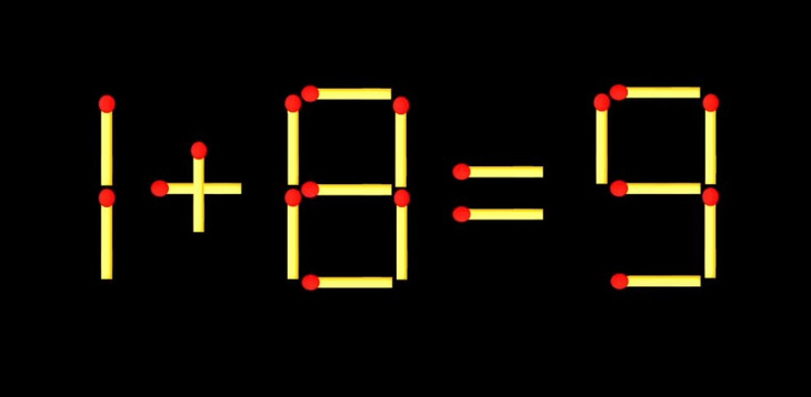 Thử tài IQ: Di chuyển một que diêm để 9+13=15 thành phép tính đúng - Ảnh 1.