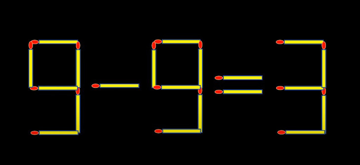 Thử tài IQ: Di chuyển một que diêm để 9-9=1 thành phép tính đúng - Ảnh 3.