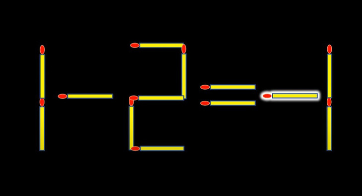 Thử tài IQ: Di chuyển một que diêm để 4-4=7 thành phép tính đúng - Ảnh 1.