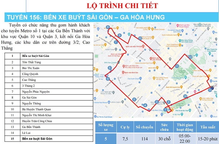  Người dân đi xe buýt nào để đến 3 ga ngầm metro số 1? - Ảnh 4.