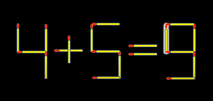 Thử tài IQ: Di chuyển một que diêm để 1+6=4 thành phép tính đúng - Ảnh 1.