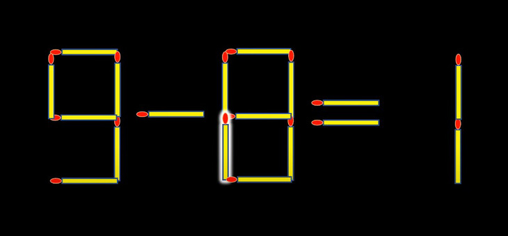 Thử tài IQ: Di chuyển một que diêm để 3+4=1 thành phép tính đúng - Ảnh 1.