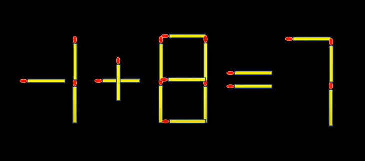 Thử tài IQ: Di chuyển một que diêm để 7+8=7 thành phép tính đúng - Ảnh 1.