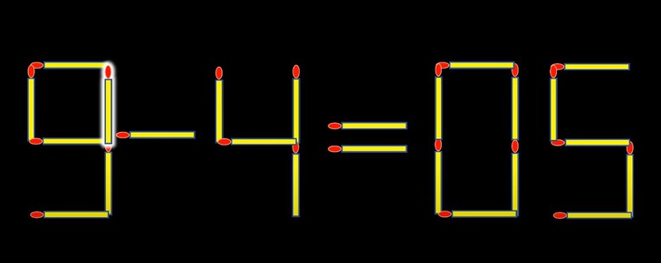 Thử tài IQ: Di chuyển một que diêm để 5-4=85 thành phép tính đúng - Ảnh 1.