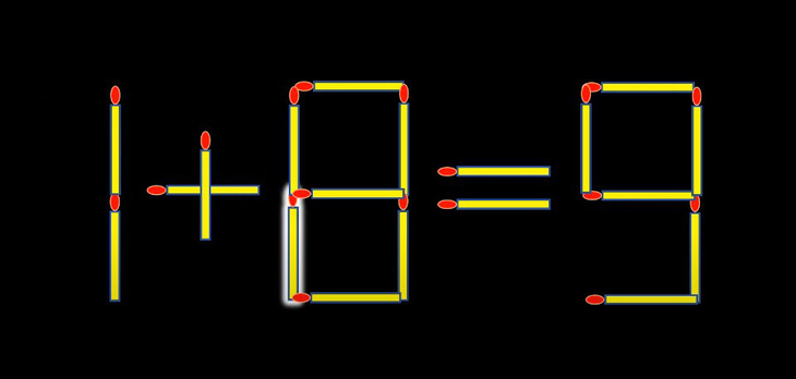 Thử tài IQ: Di chuyển một que diêm để 9-6=1 thành phép tính đúng - Ảnh 1.