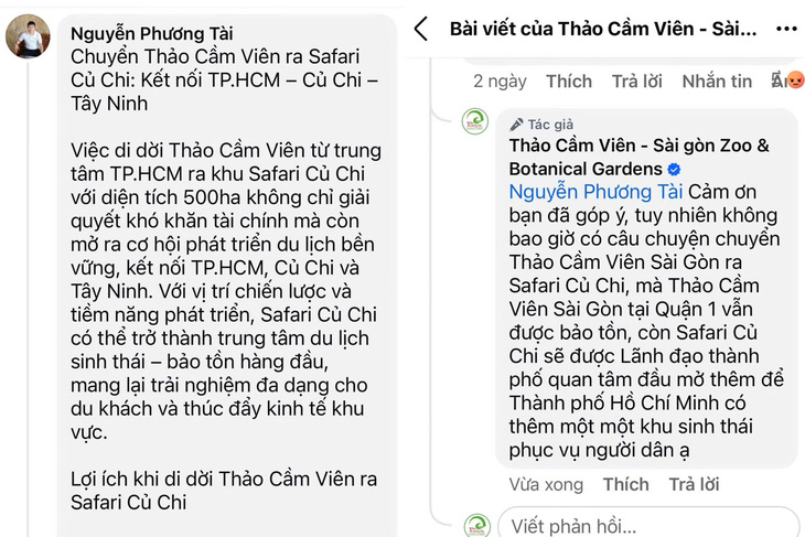 Dời Thảo cầm viên ra Safari Củ Chi là tin thất thiệt - Ảnh 2.