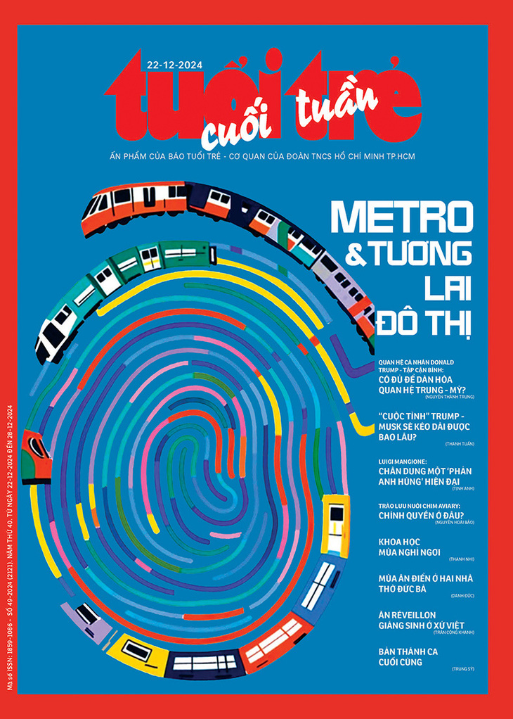 Tuổi Trẻ Cuối Tuần số 49-2024: Metro & tương lai đô thị - Ảnh 1.