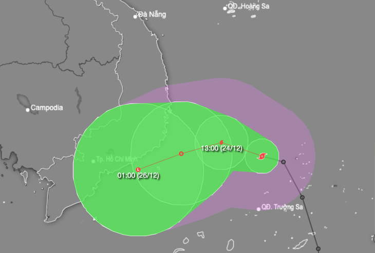 Áp thấp nhiệt đới mạnh lên thành bão - Ảnh 1.