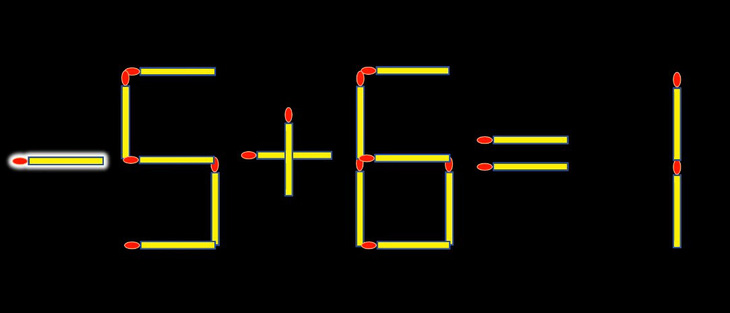 Thử tài IQ: Di chuyển một que diêm để 1-6=4 thành phép tính đúng - Ảnh 1.