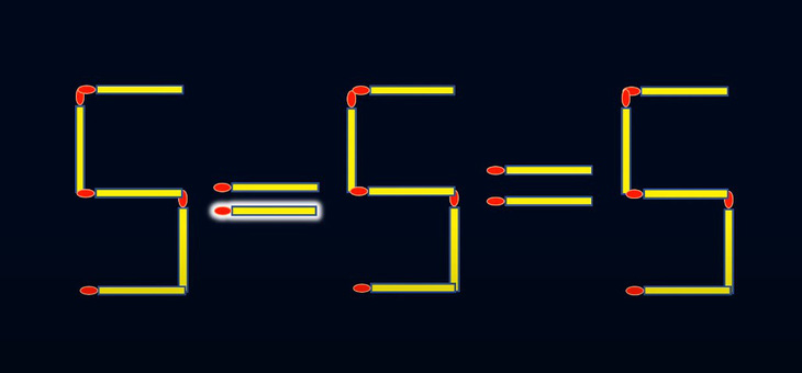 Thử tài IQ: Di chuyển một que diêm để 5+8=6 thành phép tính đúng - Ảnh 1.