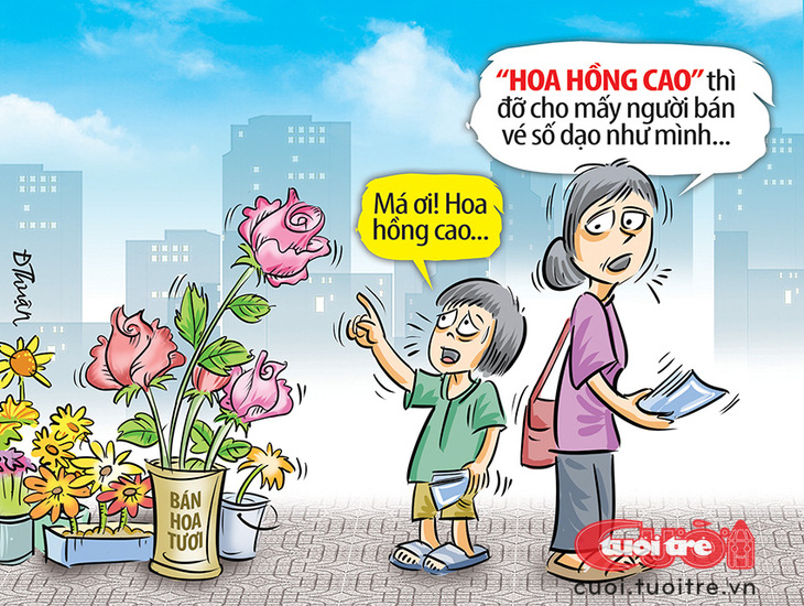 Hoa hồng cho người bán vé số dạo - Ảnh 1.