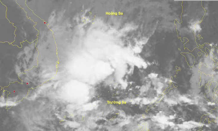 Xuất hiện vùng áp thấp ở Biển Đông - Ảnh 1.