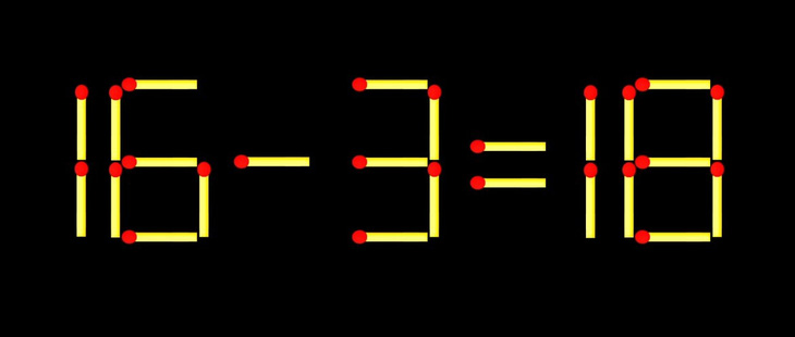 Thử tài IQ: Di chuyển một que diêm để 8+13=4 thành phép tính đúng - Ảnh 3.