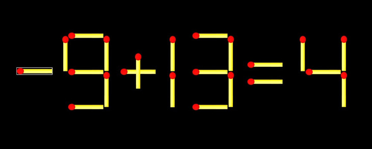 Thử tài IQ: Di chuyển một que diêm để 8+13=4 thành phép tính đúng - Ảnh 1.