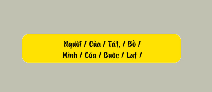 Thử tài tiếng Việt: Sắp xếp các từ sau thành câu có nghĩa (P152) - Ảnh 1.