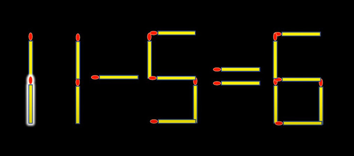Thử tài IQ: Di chuyển một que diêm để 4-5=6 thành phép tính đúng - Ảnh 1.