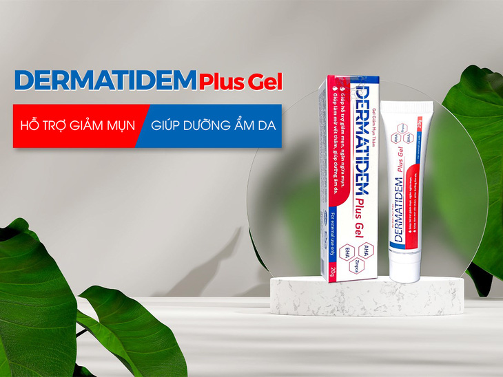 Dermatidem Plus Gel hỗ trợ giảm mụn, giúp dưỡng ẩm da - Ảnh 2.