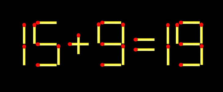 Thử tài IQ: Di chuyển một que diêm để 19+17=2 thành phép tính đúng - Ảnh 2.