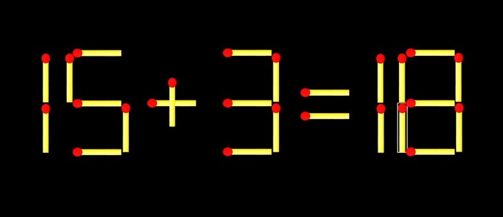 Thử tài IQ: Di chuyển một que diêm để 19+17=2 thành phép tính đúng - Ảnh 1.