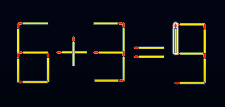 Thử tài IQ: Di chuyển một que diêm để 8+3=3 thành phép tính đúng - Ảnh 1.