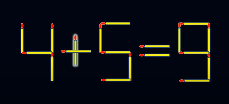 Thử tài IQ: Di chuyển một que diêm để 8+3=3 thành phép tính đúng - Ảnh 1.