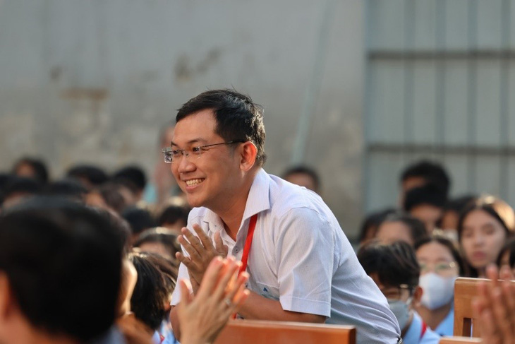 Thầy Lê Minh Kim Long, phó hiệu trưởng Trường THCS Gò Vấp, hy vọng chương trình có thể lan tỏa thêm đến học sinh của nhiều trường khác - Ảnh: Hồng Thắm