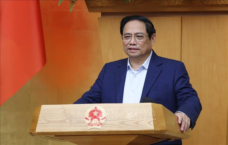 Thủ tướng Phạm Minh Chính phát biểu khai mạc phiên họp - Ảnh: TTXVN