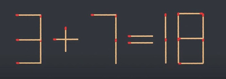 Thử tài IQ: Di chuyển một que diêm để 4-9=1 thành phép tính đúng- Ảnh 3.