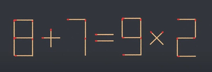 Thử tài IQ: Di chuyển một que diêm để 2x6=3+1 thành phép tính đúng- Ảnh 3.