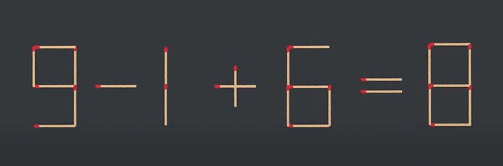 Thử tài IQ: Di chuyển một que diêm để 1-7=8 thành phép tính đúng- Ảnh 5.