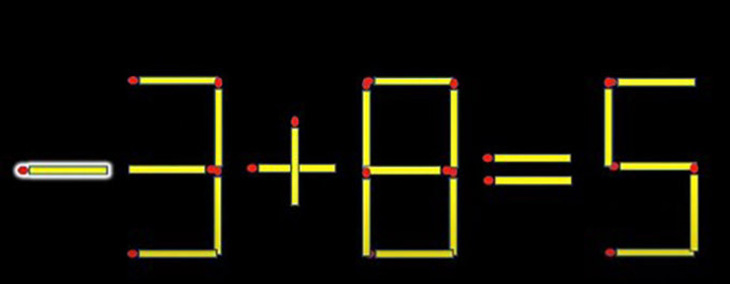 Thử tài IQ: Di chuyển một que diêm để 3+8=9 thành phép tính đúng- Ảnh 2.