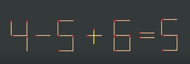 Thử tài IQ: Di chuyển một que diêm để 6+6=1 thành phép tính đúng- Ảnh 6.