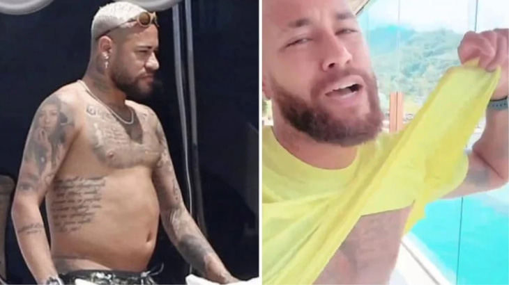 Neymar thừa nhận tăng cân nhưng không béo - Ảnh: HABERLER
