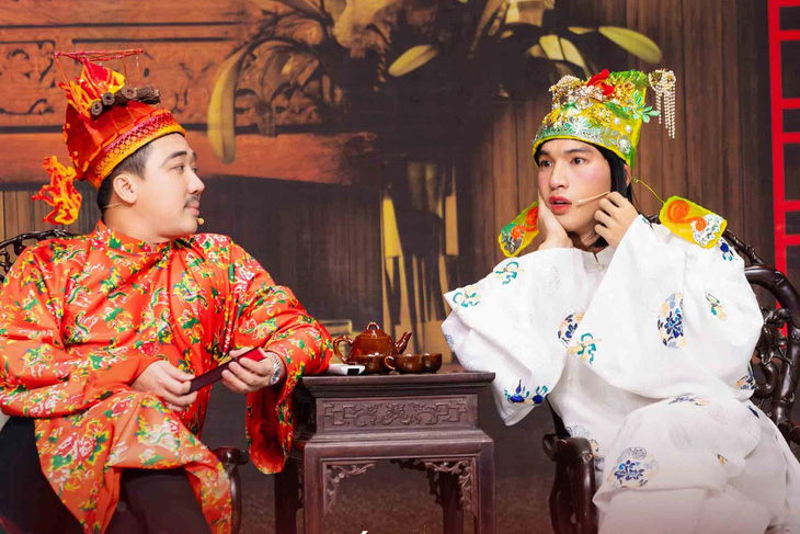HIEUTHUHAI diễn hài kịch cùng Trấn Thành, Lê Dương Bảo Lâm - Ảnh: VieChannel